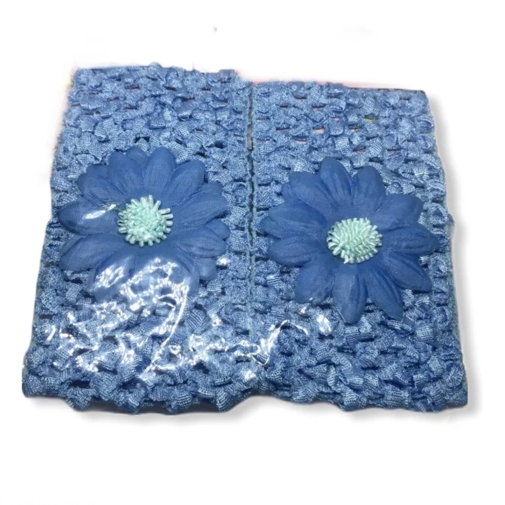 Vintage Kids 80s 90s Floral Lacey Hair Accessory 2 pack kidcore cute twee doll